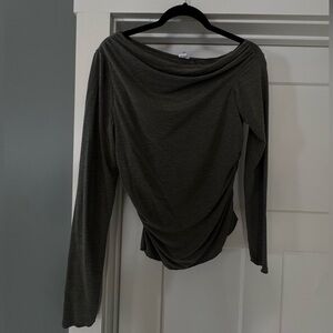 Dark Green Asymmetric Top